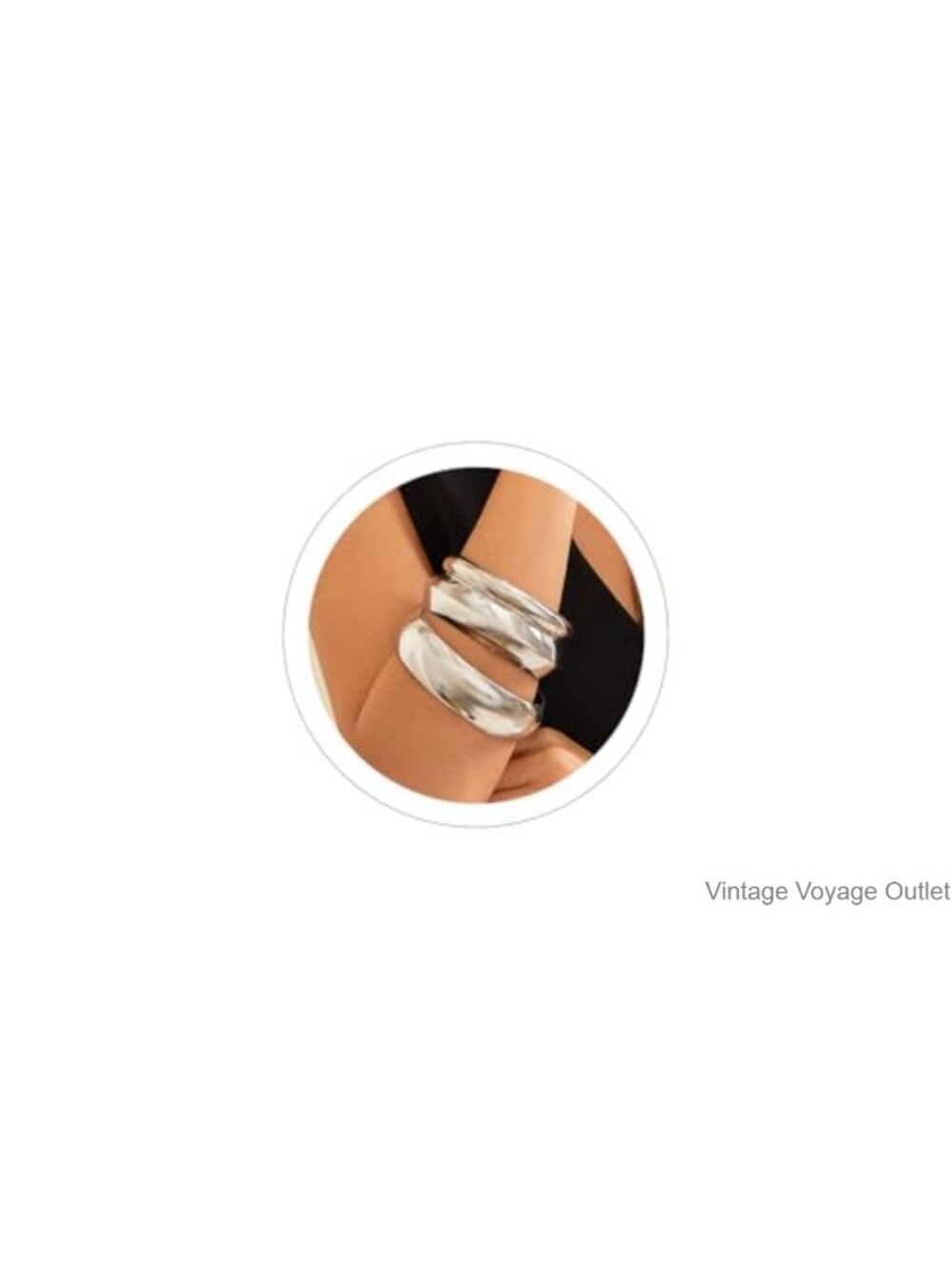 Chunky Bangle Bracelet Set Thick Cuff Wide Wrist Statement Jewelry for Women